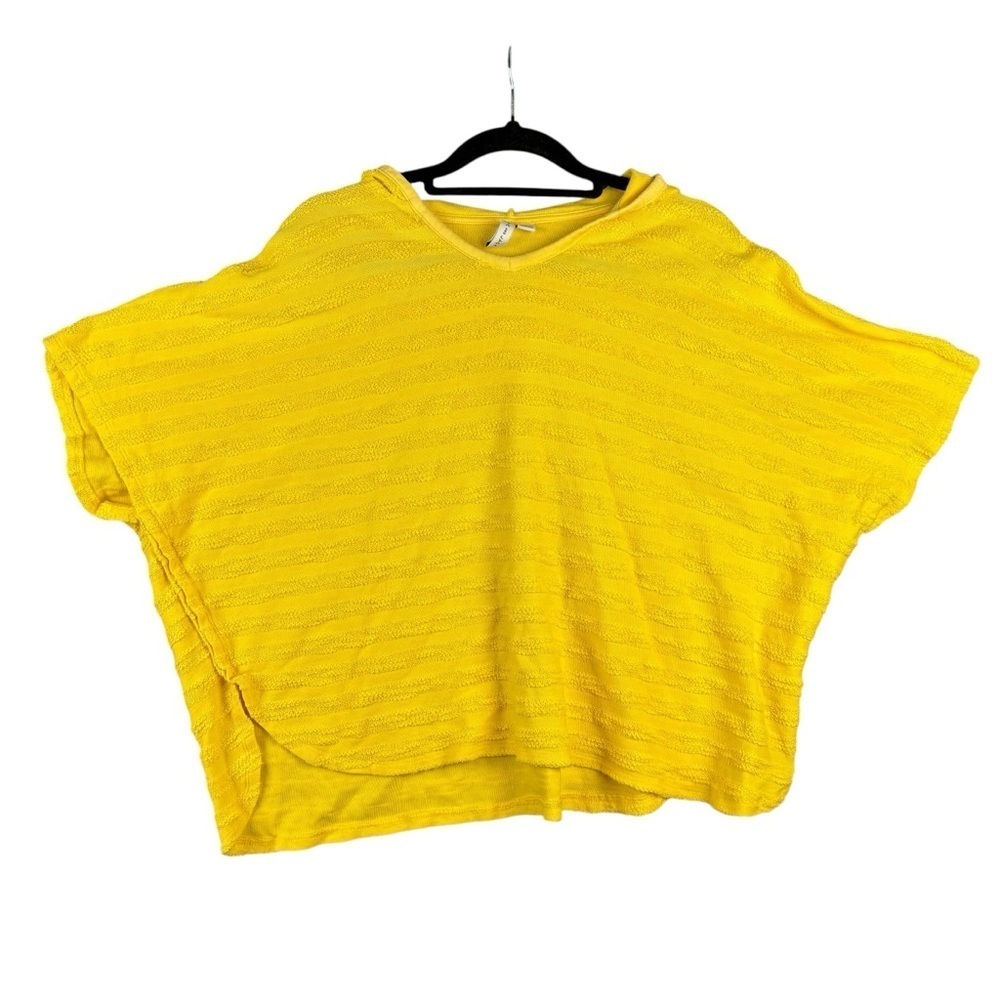 EUC Janie and Jack Yellow Kids Hooded Terrycloth Swim Cover-up Sz 7